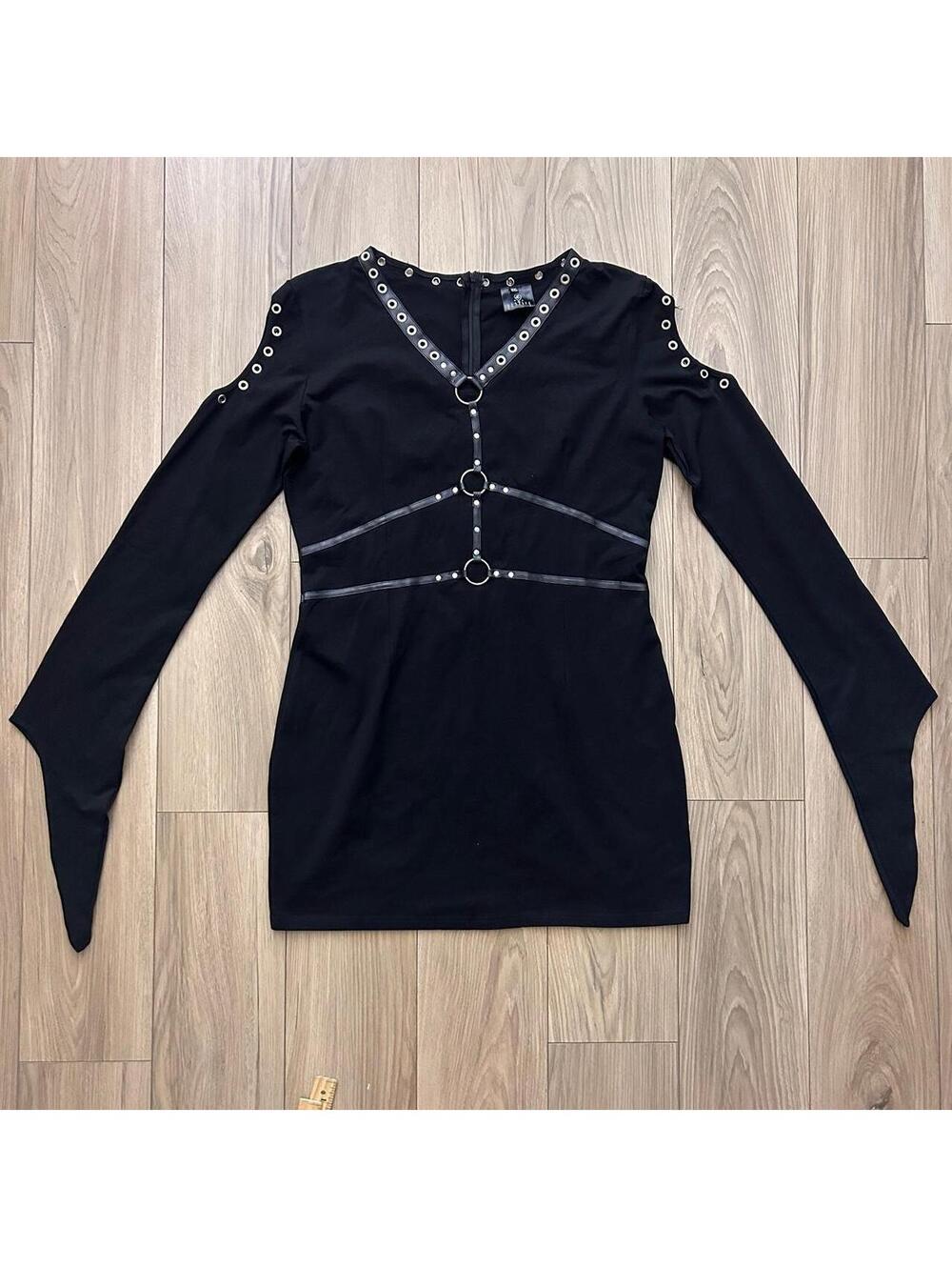 MALL GOTH BONDAGE DRESS